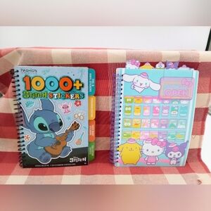 Fashion Angel's 1000 Stitch Stickers Notebook And Hello Kitty Notebook 4 Writing